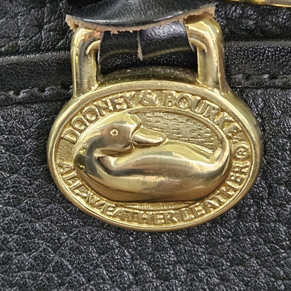 Vintage Dooney and Bourke AWL Double Buckle Satchel - Black - Picture 2 of 16